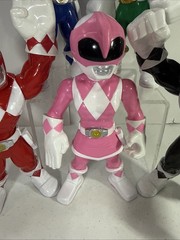 5 Mega Mighty Power Rangers Blue Black Red 10″ Action Figures Pink Green Ranger