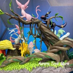 27cm Eeveelution Pokemon Figure Eevee Evolution PVC Model Statue