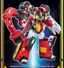 Metal Cardbot S Flamenova 4-in-1 Combination Robot Fire Truck Toy Korea SAMG