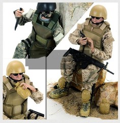 1/6 12inch Army Combat Desert ACU Special Forces Soldier Action Figure Model Toy