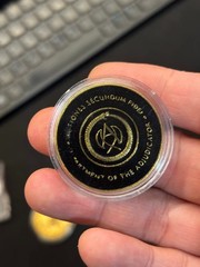 JOHN WICK CONTINENTAL ADJUDICATOR GOLD COINS HOTEL CARD COLLECTORS COSPLAY PROP