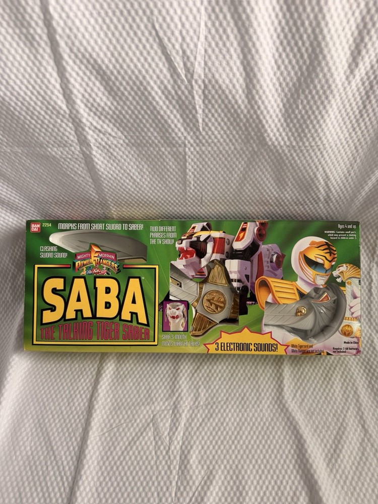 Bandai Mighty Morphin Power Rangers Saba The Talking Tiger Saber VTG 3 Sounds