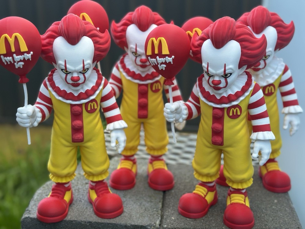3D Maccas Pennywise Clown Collectable Size 25cms Tall