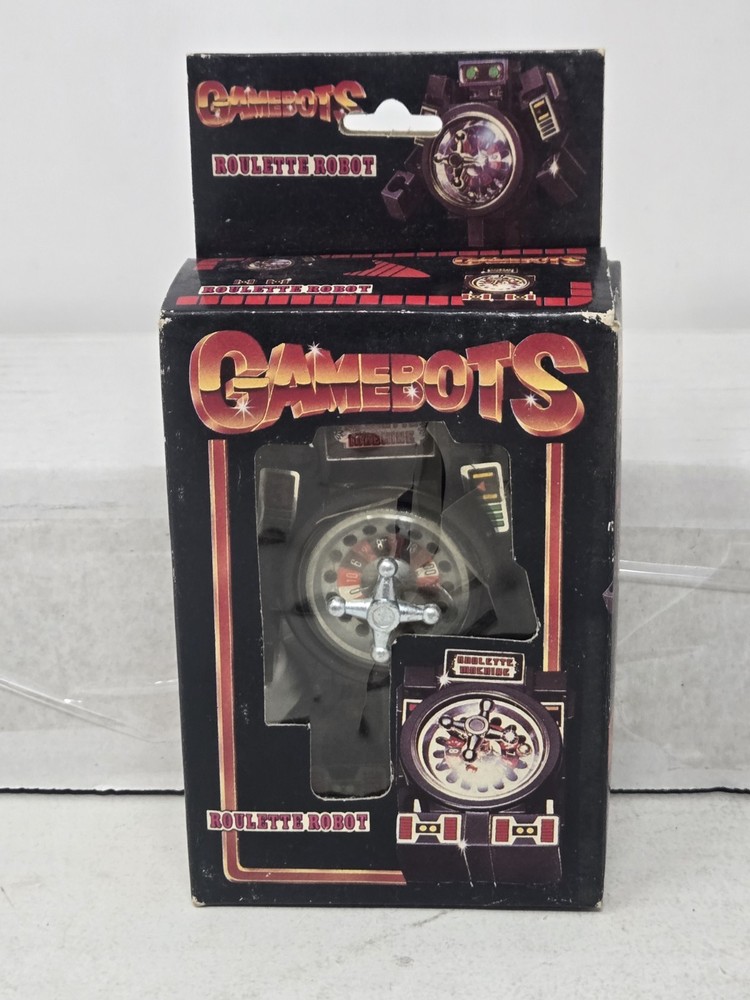 GAMEBOTS Roulette Wheel Robot 1980s Vintage Transformers Space Toy