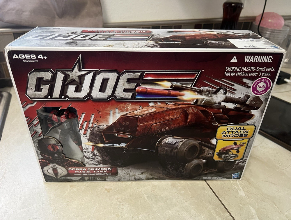 Hasbro G.I. Joe Cobra Crimson H.I.S.S. Tank & Horseman Figure Dual Attack