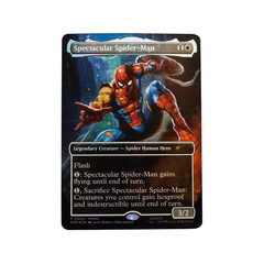 Marvel Legends Magic: The Gathering Battle-Damaged Spider-Man Toy & Trading Card