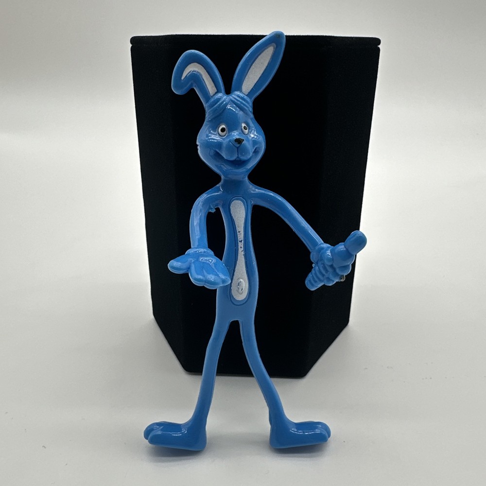 Target Blue Bunny Figure Toy Bendy Arms RARE Discontinued…115