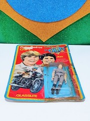 Glasslite Chips Jon Vintage Figure + Original Card. Ultra RARE!! Brazil 80’s