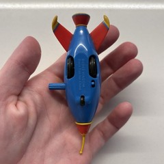 Vintage Jimmy Neutron Rocket Ship Toy 2002 Basic Fun Viacom Kid Figure Rare HTF