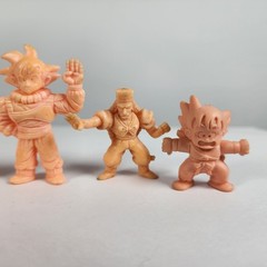 Lot of 5 Dragon Ball Z DBZ Flesh Color Japanese Keshi Mini Figures Keshigomu
