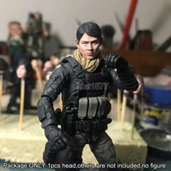 Premium 1/18 The Expendables Jet Li Head Sculpt Male Head For 3.75″ Figure