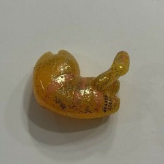 HASBRO LOST KITTIES SERIES 2 GLADYS ORANGE GOLD GLITTER FLOWER CAT FIGURE