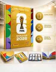 Panini Golden Album 2026 World Cup Hardcover FIFA WC Brazilian Edition