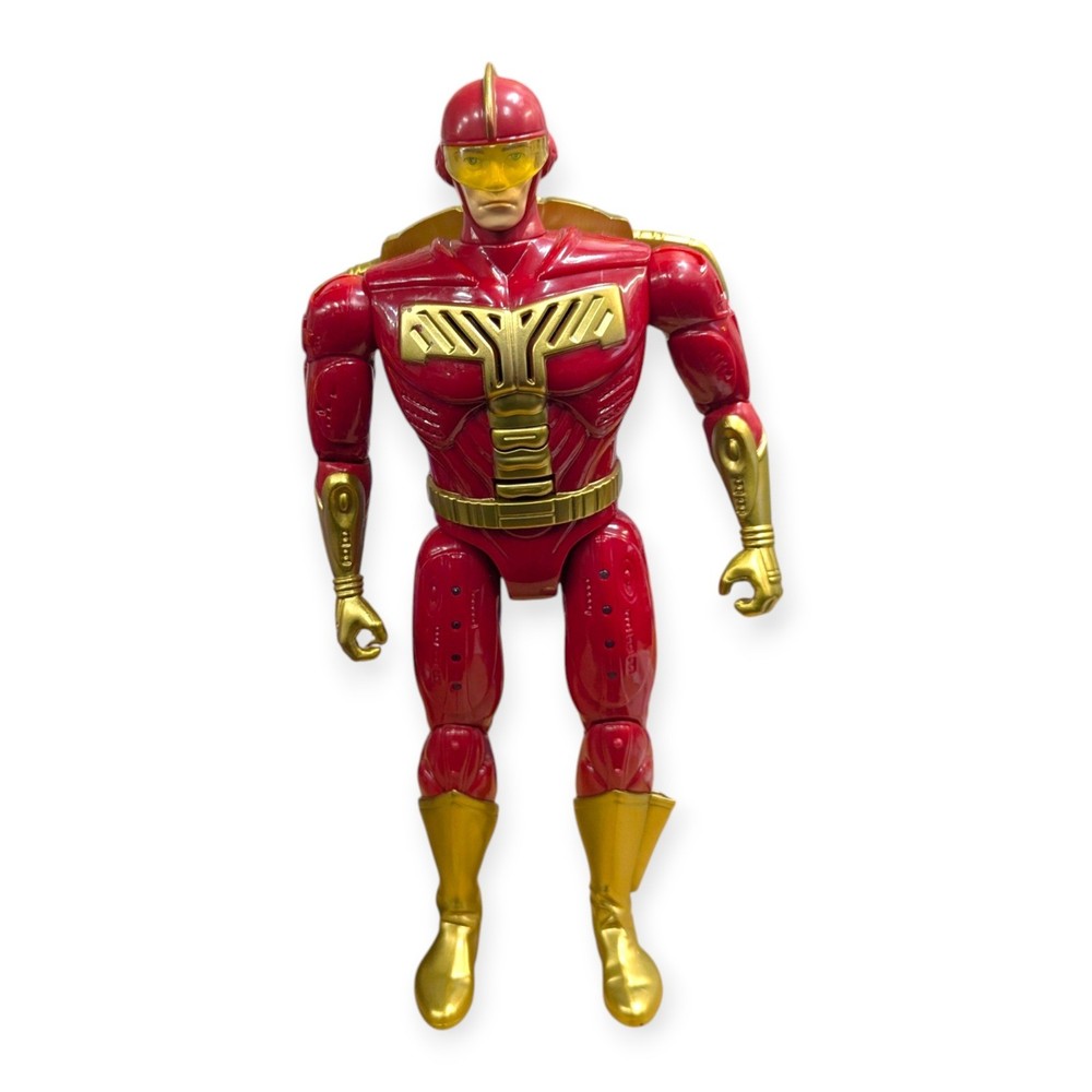Turbo Man Action Figure Red Gold 13.5 Inch Toy Jetpack Jingle All The Way Style