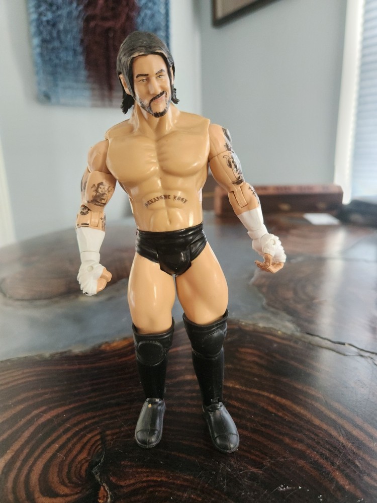 CM PUNK WWE MATTEL CUSTOM MONDAY NIGHT RAW 2013 FIGURE