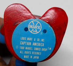 MARVEL 1968 MARX CAPTAIN AMERICA WIND UP FIGURE WITH BOX