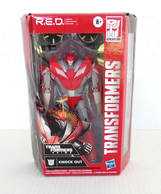 New Transformers R.E.D. Prime Knock Out 6″ Action Figure Hasbro 2021 Knockout