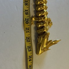 3D Printed Full Articulated Dragon Green Gold Fidget Toys Home Office Decor 24 “
