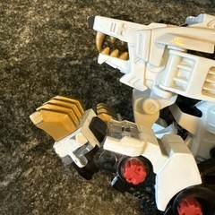 2002 HASBRO TOMY ZOIDS WHITE LIGER ZERO ROBOT ACTION FIGURE *Incomplete*