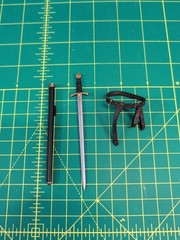 Mythic Legions Brown Leather Armory Knight “SWORD & SHEATH w/LEATHER BELT” *NEW*