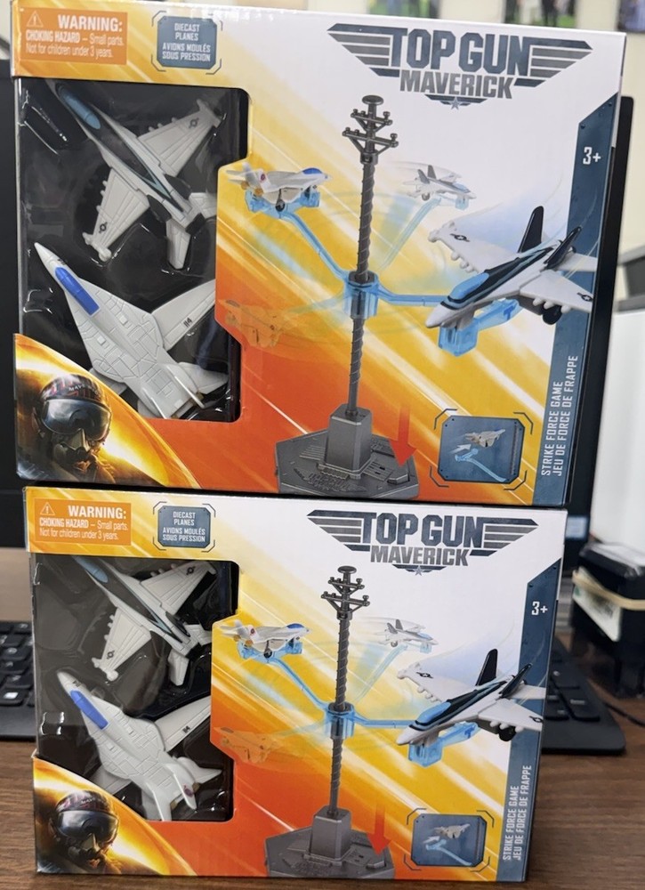 Top Gun Maverick-Diecast Planes-Strike Force Game Jet Set 2 sets
