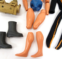 Hasbro Super Joe 1977 Action Figure Parts Working Chest Pack & Outfit Vtg 70s