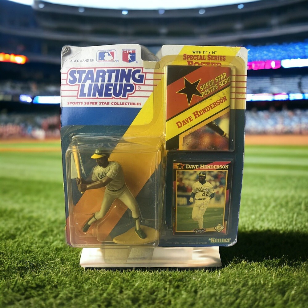 Starting Lineup Dave Henderson Oakland Athletics MLB Baseball Figure