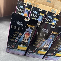 (6) STAR TREK TRANSPORTER SERIES TOS ACTION FIGURES KIRK SPOCK SCOTT UHURA NEW