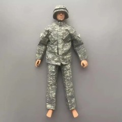 1/6 Scale Toys Soldier U.S. Army Combat Uniform Hat Coat Pants Set Clothes Model