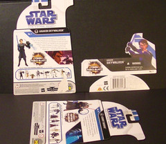 (8) Hasbro Star Wars The Clone Wars Card-backs