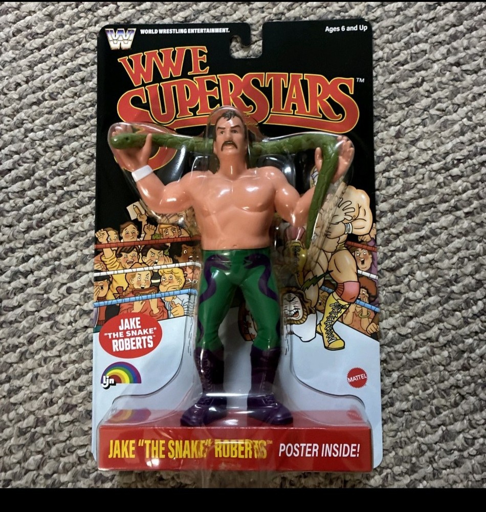 WWE Superstars LJN Jake The Snake Roberts Black Card CHASE VARIANT FAST SHIP