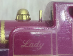 Vintage Tomy Thomas & Friends Lady Engine Wind-Up Train Purple Works 2006