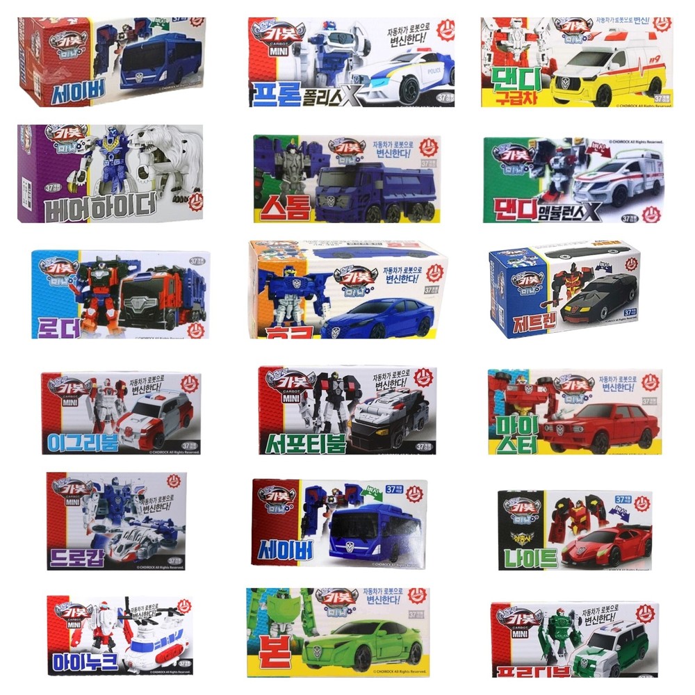 Hello Carbot Mini Transformer Figure Robot Car Toy