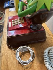Vintage Kermit the Frog 1983 Telephone Jim Henson Landline WORKS WITH PROBLEMS