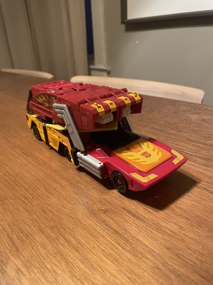 Transformers POTP Power of the Primes Leader Class Rodimus Prime+ Hot Rod