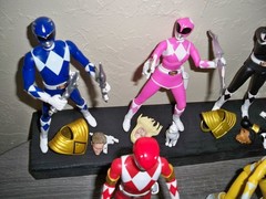 SUPER 7 ULTIMATES POWER RANGERS LOT OF ALL 6 BLUE BLACK PINK YELLOW GREEN RED TH