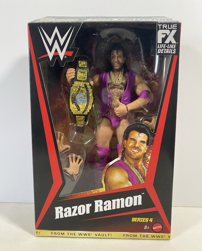 WWE Elite Collection Razor Ramon With IC Title Belt From The Vault Ringside
