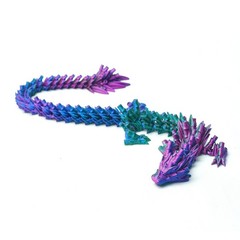 16.14inch 3D Printed Dragon Model,Articulated Animals figure,Toys Home Decor