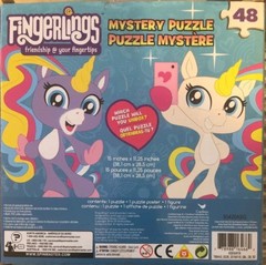 FingerLings Unicorn Surprise 48pc Puzzle Box with Unicorn Figure