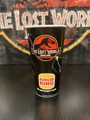 Jurassic World 1997 Burger King Paper Drink Cup & French Fry Holder (1) of Each