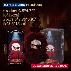 Card Pact Series Plush Blind Box – 4.7″ Random Character Plush Doll Keychain, Cu