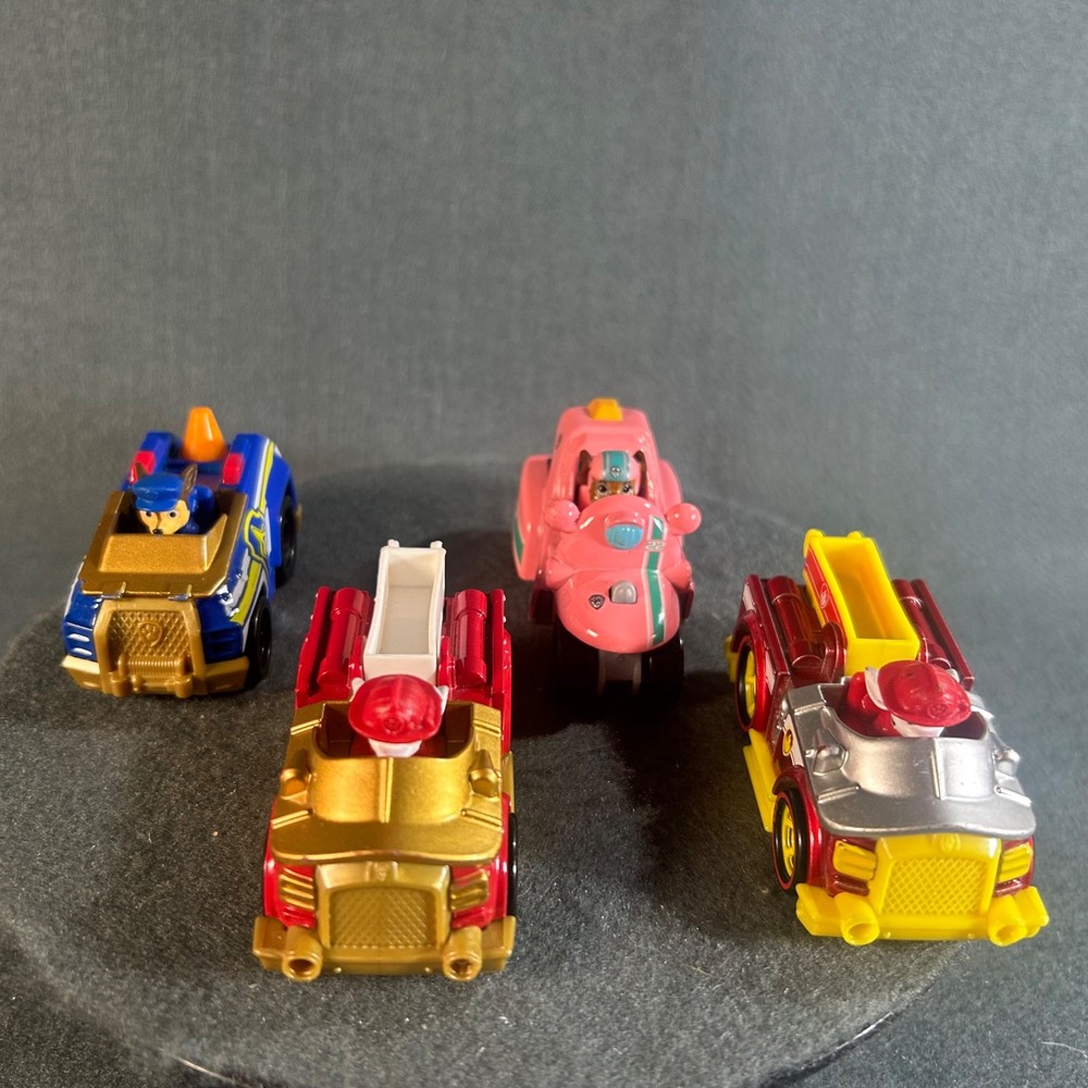 Paw Patrol True Metal Diecast Vehicle Figure Lot Spin Master Liberty Chase