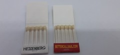 BREAKING BAD (HEISENBERG) AND BETTER CALL SAUL MATCHBOOKS