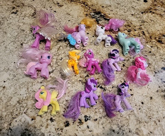 My Little Pony Lot of 12 Various Sizes Hasbro Figures MLP