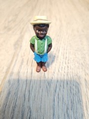 Vintage Little Rascals Stymie Figure Black Boy in Hat Character PVC Hard to Find