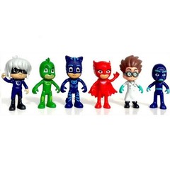 PJ Masks Collectible 6-Piece Figure Set, Kids Toys for Ages 3 Up FREE SHIPPING