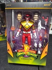 Super7 ULTIMATES! Mighty Morphin Power Rangers Set of 11 White, Green, Red, Bulk