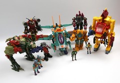 Vintage Exo Squad Huge Lot E-Frame Vehicles and Pilots Playmates 90s