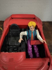 RARE 1991 Hasbro James Bond JR. Sports Car + 2 Action Figures Lot Vintage Toys
