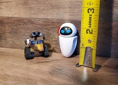 Wall-E Disney Pixar Lot THINKWAY Authentic Movie GUN ARM WALL-E and EVE Figures